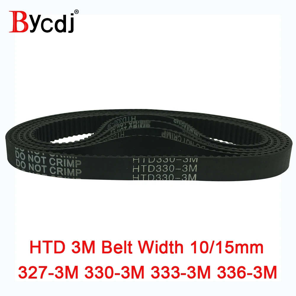 

Arc HTD 3M Timing belt C=327 330 333 336 width 6-25mm Teeth109 110 111 112 HTD3M synchronous pulle327-3M 330-3M 333-3M 336-3M