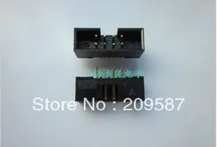 50x DC3 8 Pin Masculino Shrouded Header Conector 2.54mm