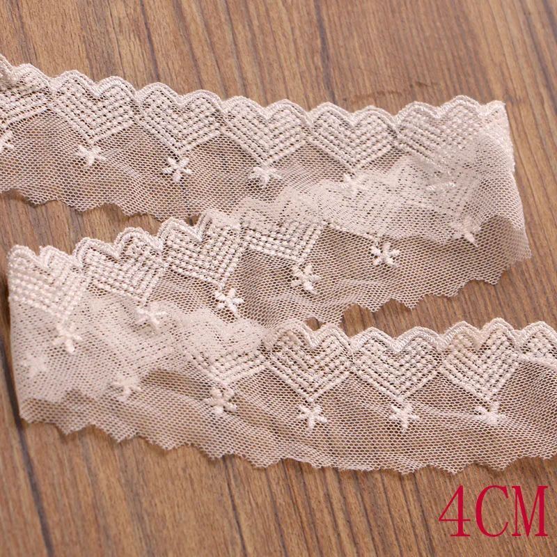 2 yards 1.7-7.5cm cotton lace fabric DIY fabric lace flower gift ribbon decoration material color cotton lace