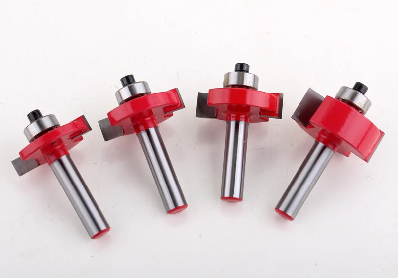 1pc 8mm Shank T type bearings wood milling cutter Industrial Grade Rabbeting Bit woodworking tool router bits for wood