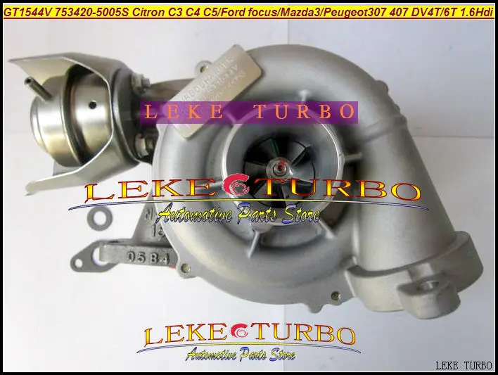 ww Turbo GT1544V 753420-0005 753420-0003 753420 For FORD C-Max For Citroen C3 C4 C5 For Mazda 3 206 307 407 S40 V50 DV4T DV6T