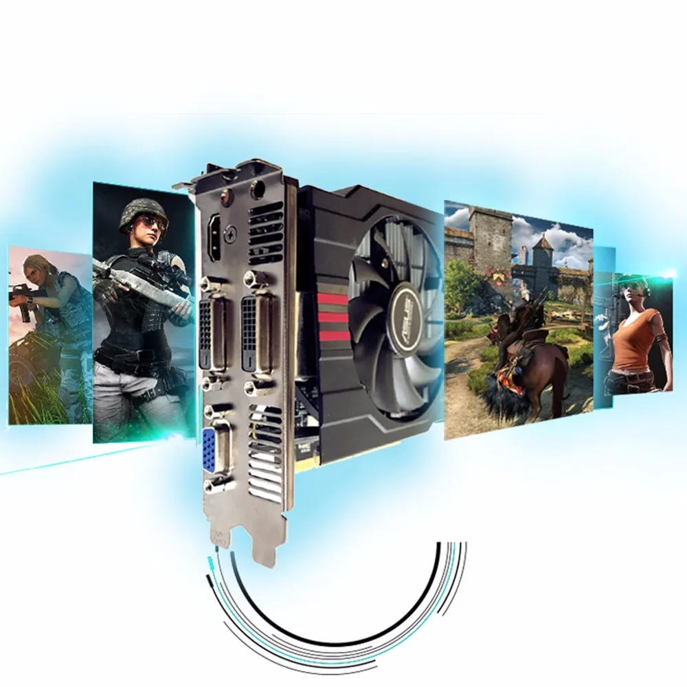 Imagem -05 - Placa Gráfica de Vídeo Asus-gtx 750ti 2g Gddr5 128bit Cartão Gaming Boas Condições 100 Testado Usado