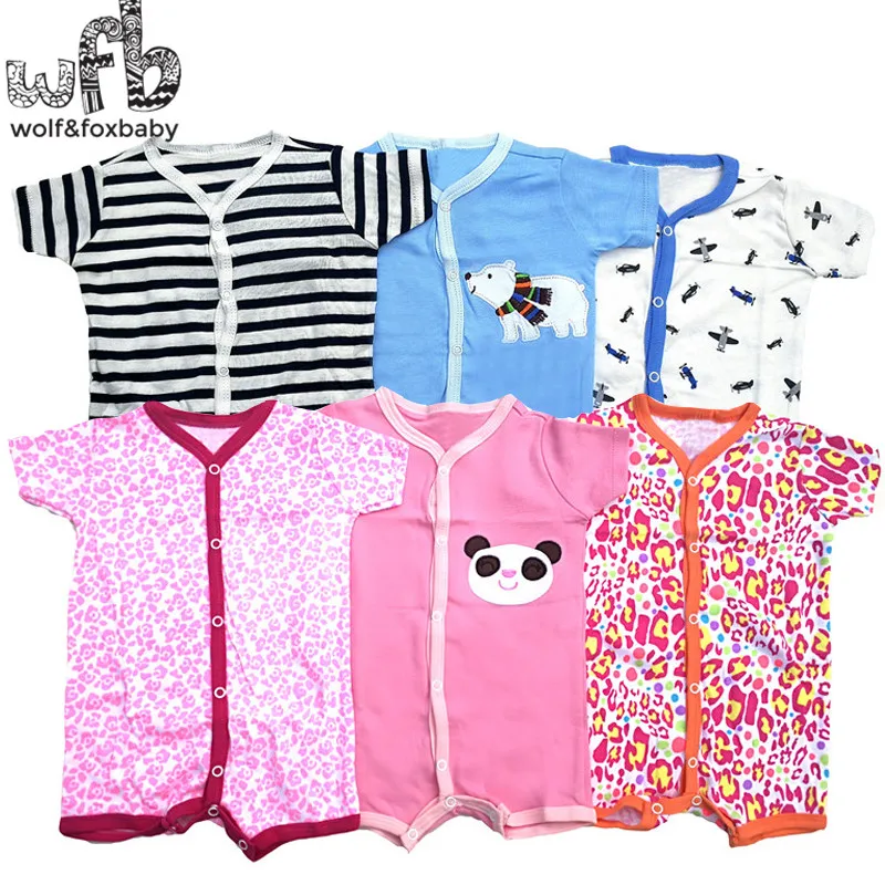 

Retail 3pcs/lot 0-24months short-Sleeved Baby Infant romper cartoon for boys girls jumpsuits Clothing clothes