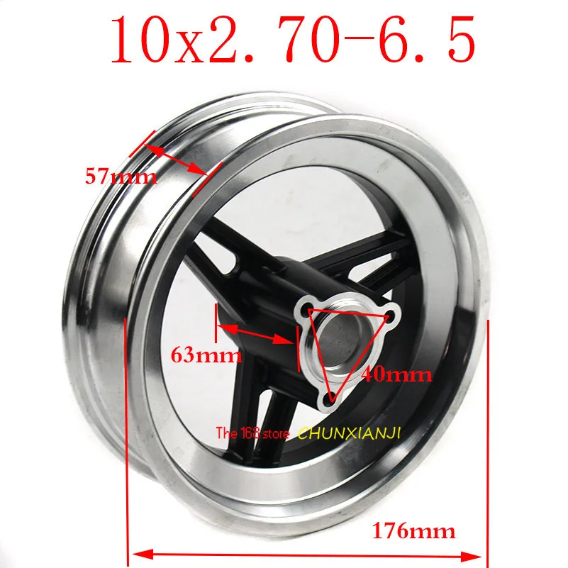 Super 10 *2.70-6.5   Wheel Hub for Balancing 2-wheel Scooter Electric   Inch Unicycle Hoverboardx2.70-6.5