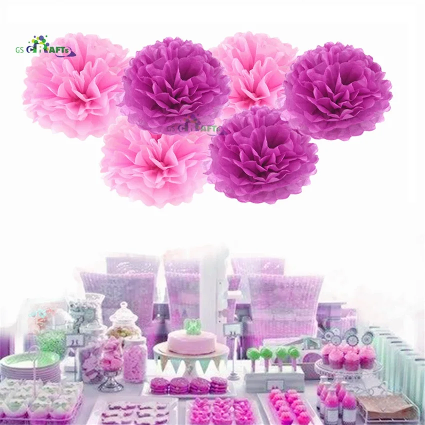 15 stücke Tissue Papier Pom Poms mix größe Papier Blume Ball für Geburtstag Party Hochzeit Baby Dusche Braut Dusche Festival dekorationen