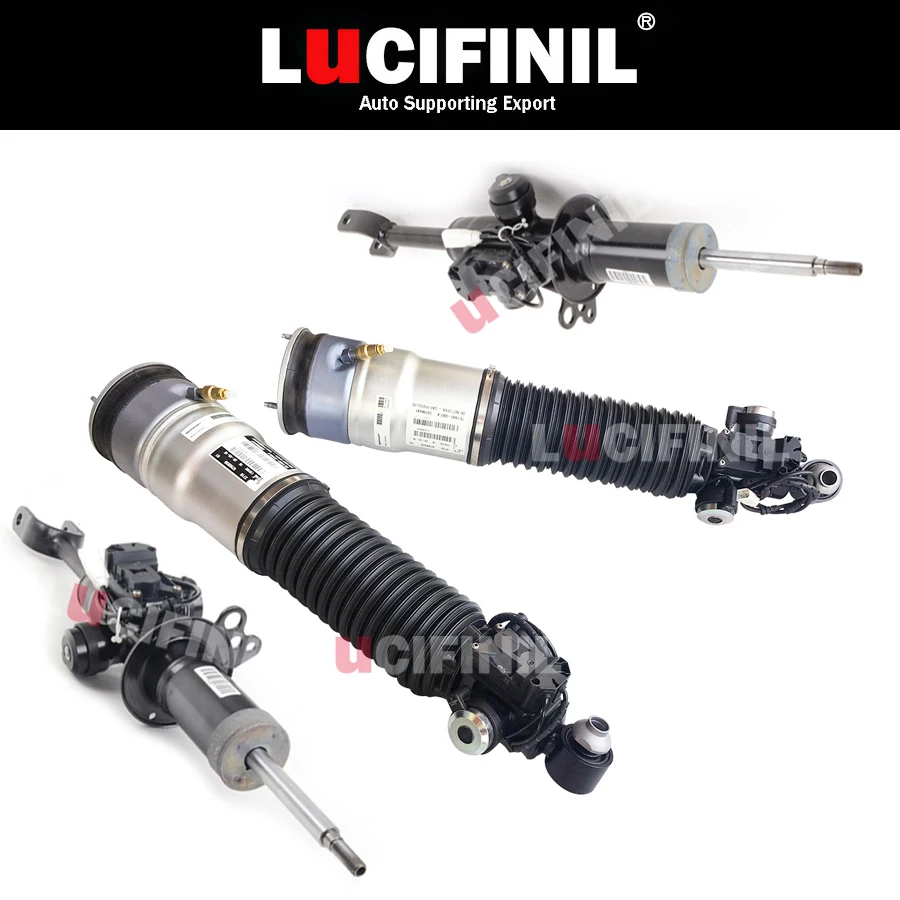 

LuCIFINIL 2008 4X Front Rear Air Suspension Shock Absorber Strut Fit BMW F01 F02 750Li 760Li 37126796930(29) 37116796926(25)