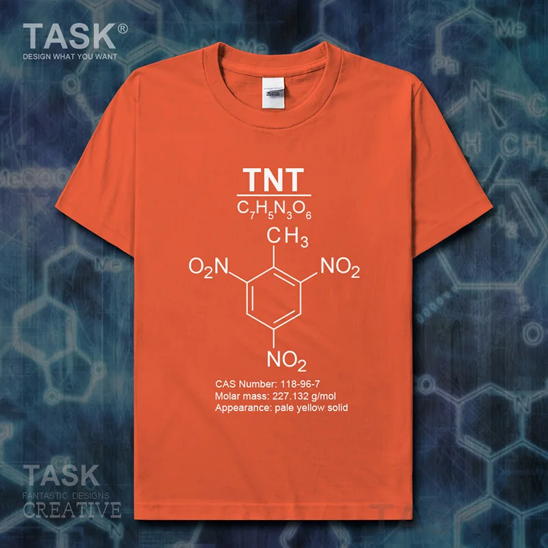 Explosion TNT Molecular Formula Chemistry Subject t-shirt new Tops t shirt mens clothes Short sleeve Fashion summercotton 01