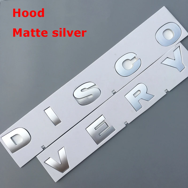 Glossy Black Red Grey Silver Letters Emblem Badge Car Styling Refitting Hood Rear Trunk Logo Sticker for Land Rover DISCOVERY 4