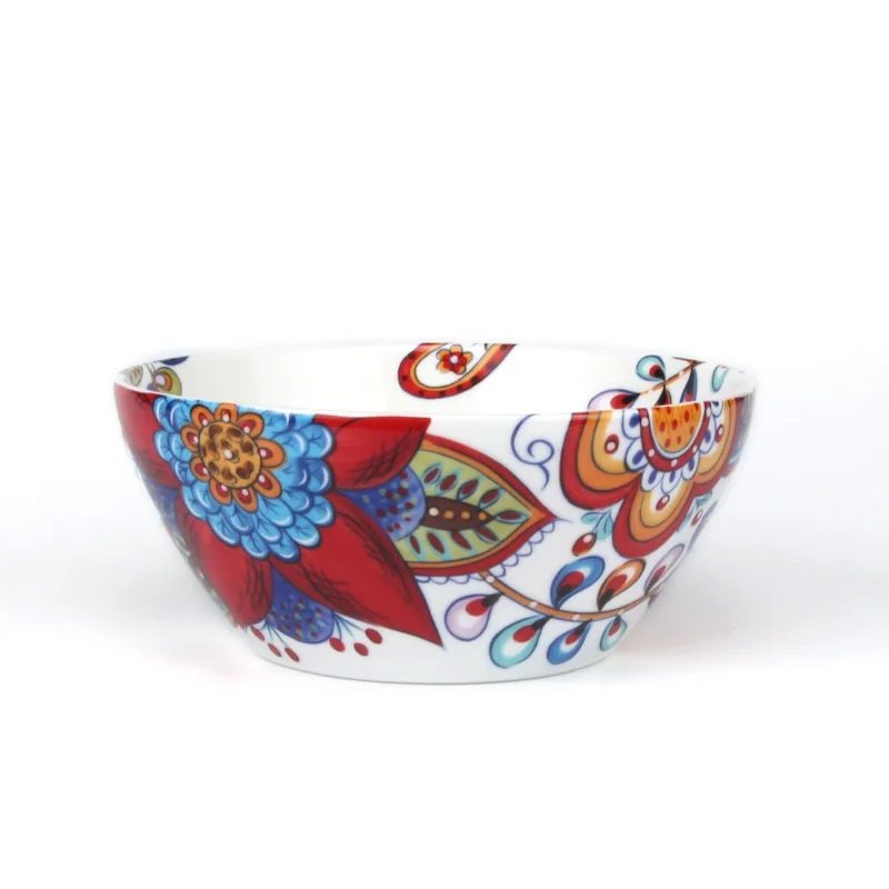 

Delicate hand-painted ceramics new bone china 6 inch bowl domestic steak dish salad bowl kitchen accessories