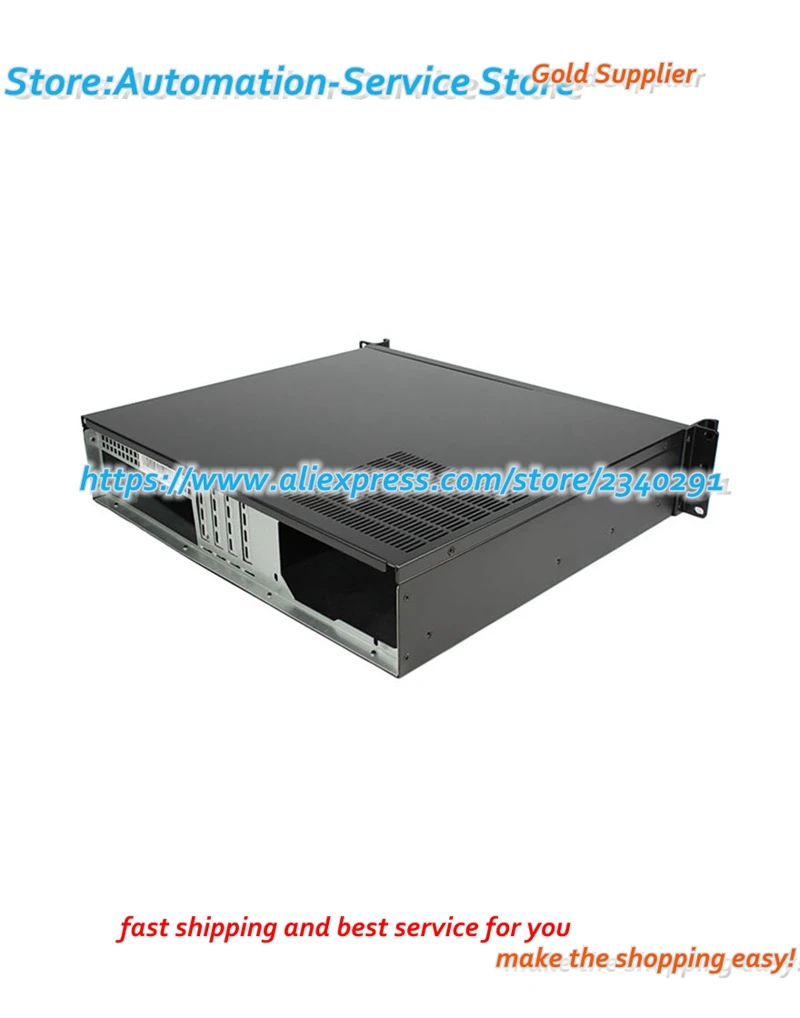 2U 239L-1 CASE 2U Industrial Control Industrial Equipment Chassis Aluminum Server Panel Support ATX PC Power Supply