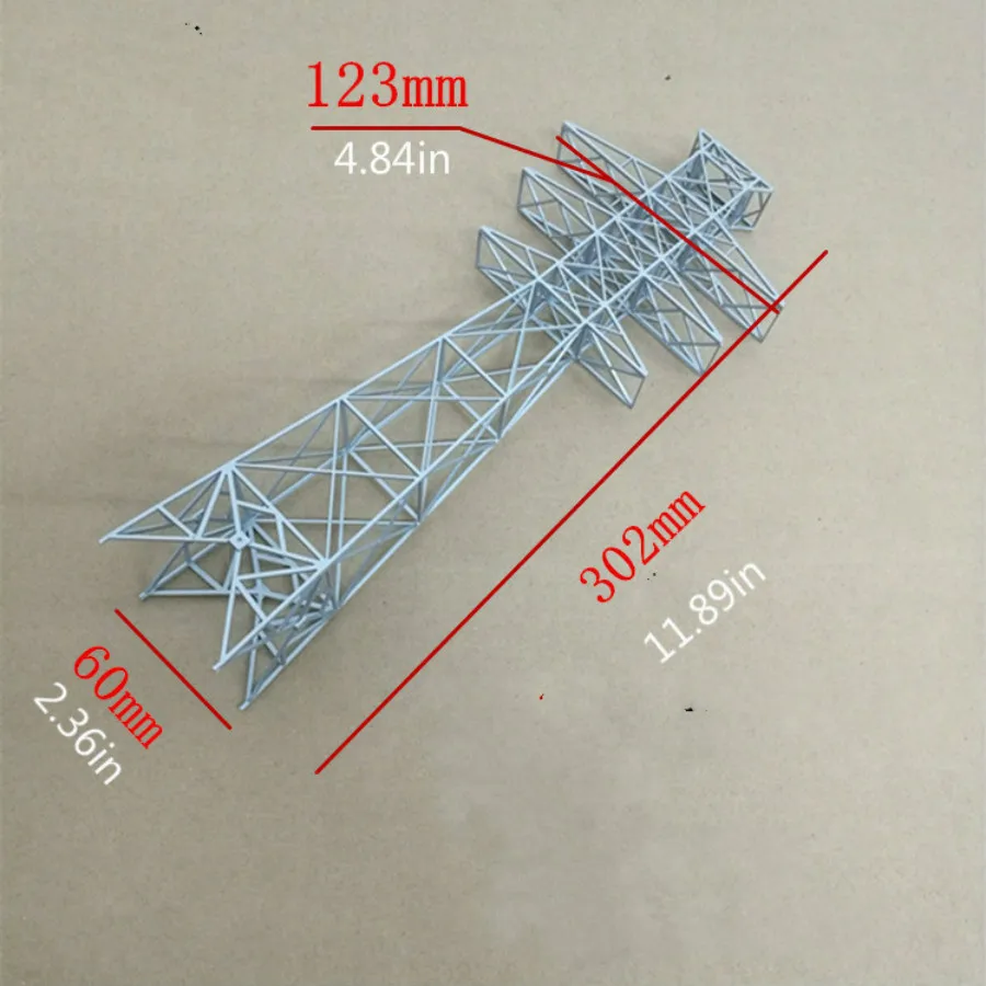 Vassoio di sabbia da 30cm modello materiale scena torre di trasmissione elettrica ad alta tensione modello di torre prodotto finito