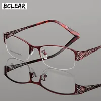BCLEAR-gafas graduadas para mujer, monturas ópticas elegantes para miopía y presbicia, ultraligeras de Metal de alta calidad, novedad de 2021