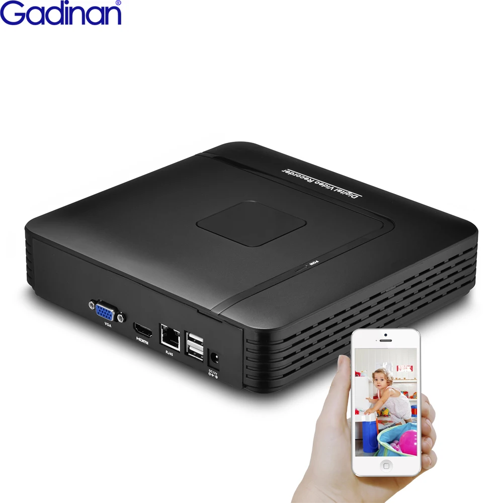 Gadinan H.265+ 10CH 4K 8MP 16CH 32CH Face Detection NVR Mini IP Network Security Video Recorder Motion Detect P2P CCTV NVR XMEye