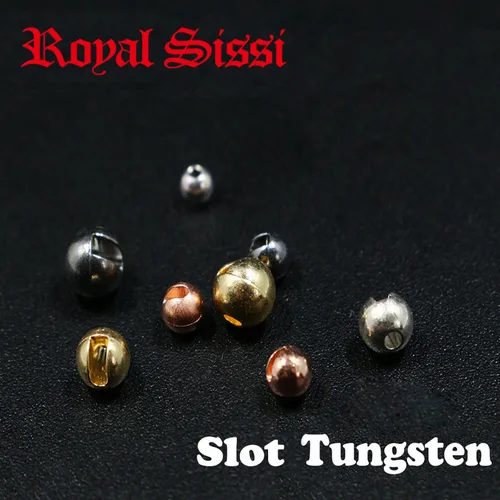 Cuentas de tungsteno ranuradas de color dorado/plateado, plantilla de abalorios de tungsteno de 2mm/3mm/4mm, materiales de atado de moscas de Ninfa, 100 unids/pack