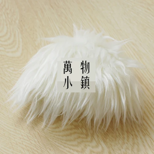 New 1/12 3-4 inch 9-10cm 1/8 4-5 inch 12cm 14cm 1/6 1/4 1/3 BJD Rice white hair For AE PukiFee YOSD MSD SD DD BJD Doll Wig