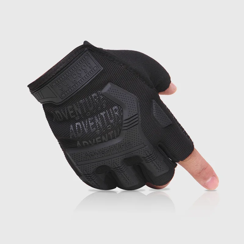 Guantes tácticos militares de medio dedo para hombres y mujeres, Guantes suaves sin dedos para deportes al aire libre, entrenamiento de gimnasio,