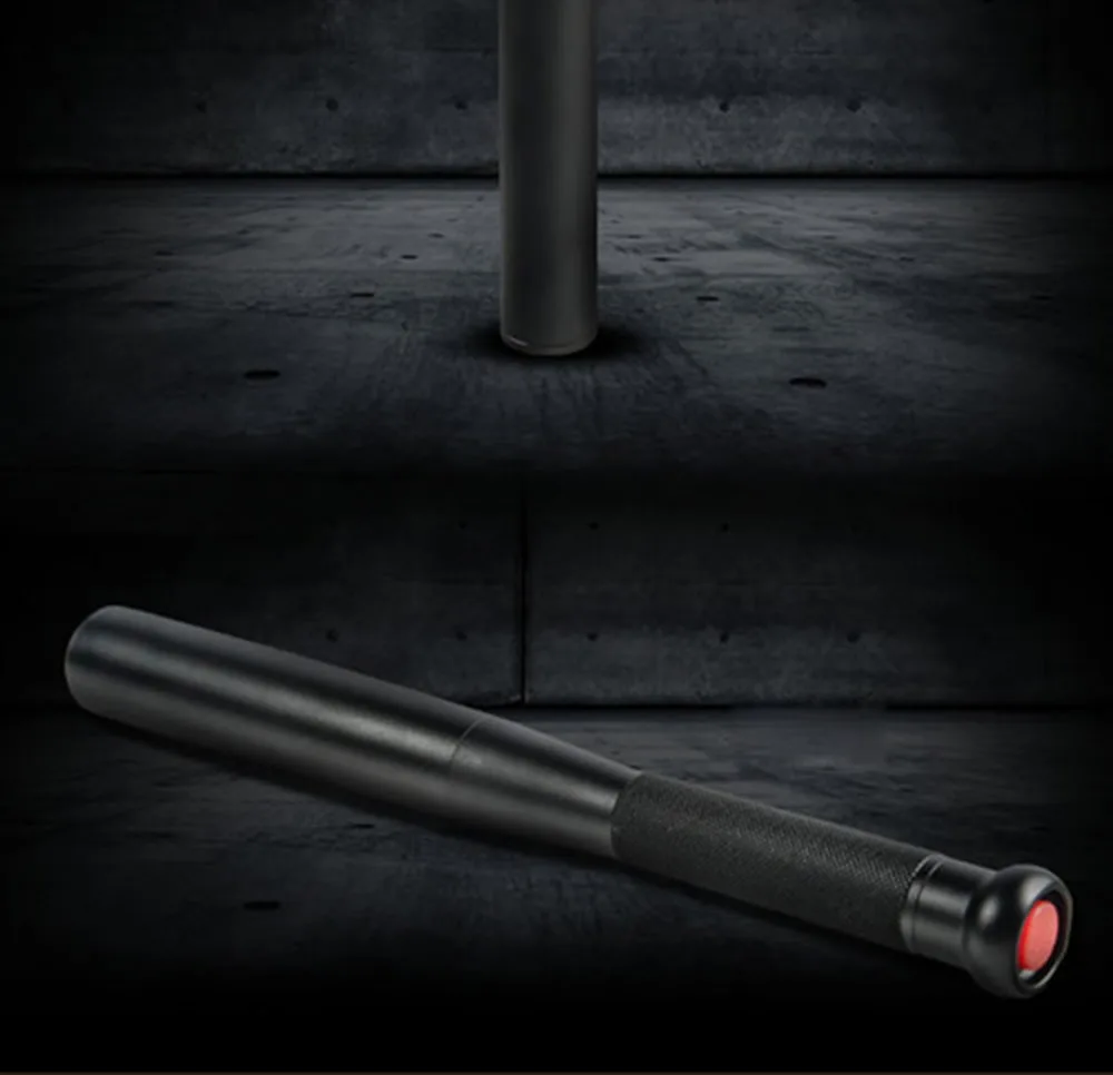 Baseball Bat LED Flashlight T6 Super Bright Baton Torch for Emergency and Self Defense by 18650 battery