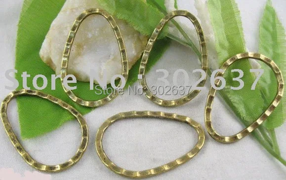 FREE SHIPPING 90pcs Antiqued gold large circle links 40x27mm A466G