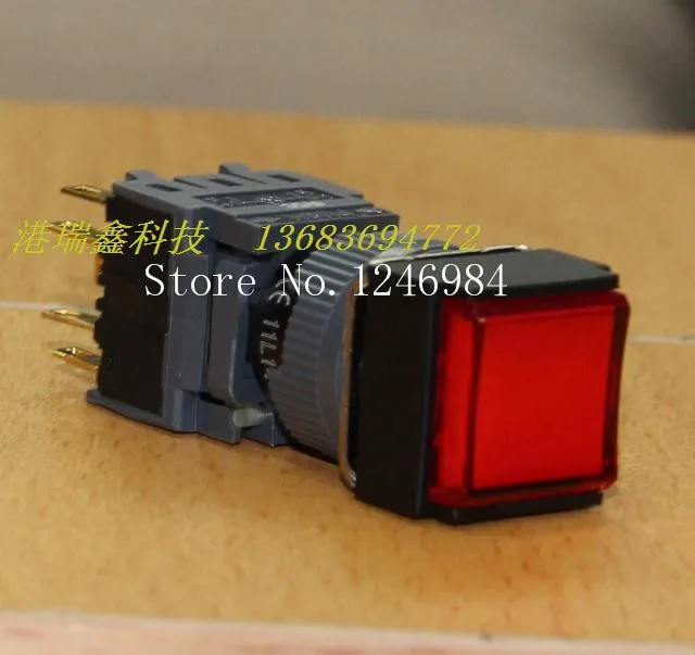 

[SA]F -type electronic switch Jinhong 16MM square openings no lock Dual illuminated push button switch reset button to open--10p