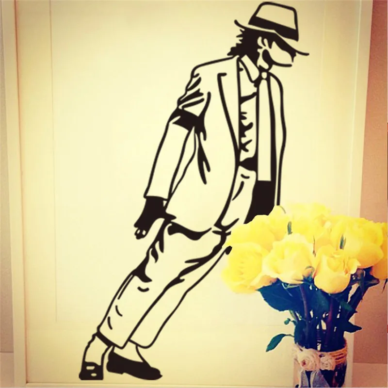 Danza di Michael Jackson Wall Stickers Smontabile della parete Del Vinile Della Decorazione Della Parete decalcomanie di Arte Poster FAI DA TE