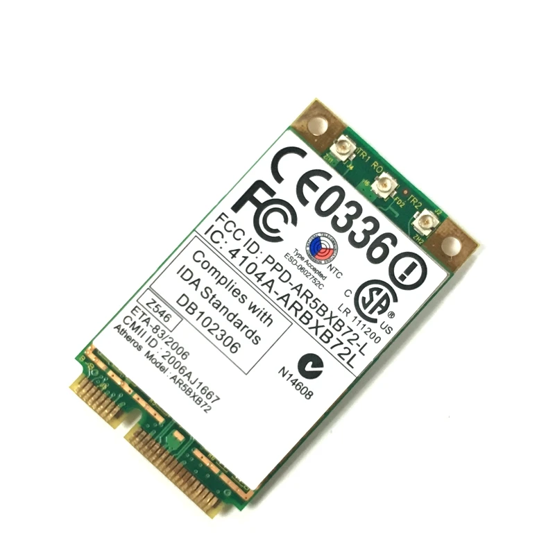 Atheros AR5BXB72 ar5008 42t0825 AR5BXB72 ABGN 300Mbps Wireless Wifi PCI-E card for IBM T61 X61 T61p R60 R61 Networking adapter