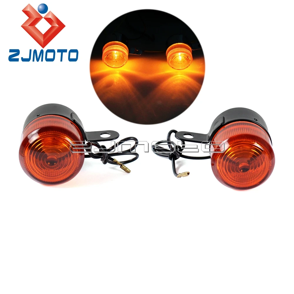 Motorcycle Amber Bulb Turn Signal Light Blinkers Flashers For Honda Dax Z50 ST50 ST70 CT70 ST CT 50 70 Turn Indicators Lamp