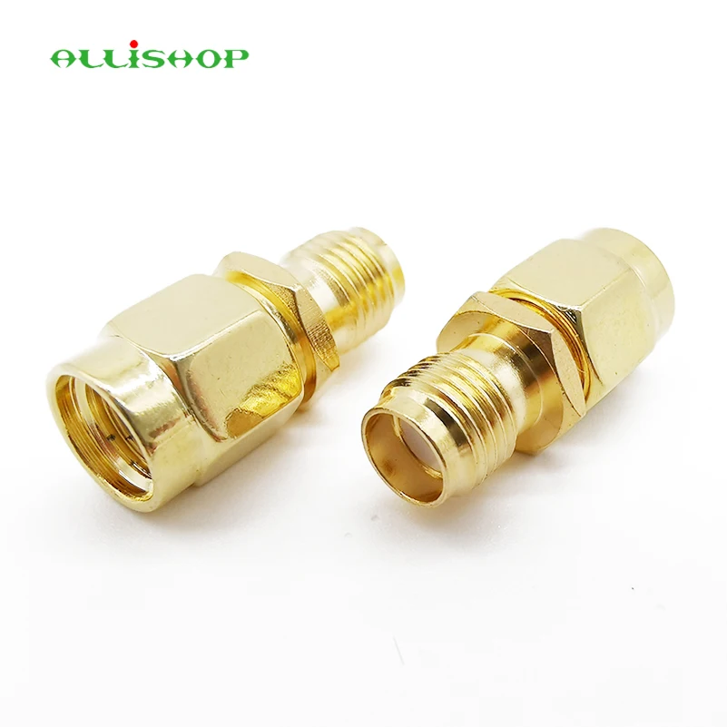 Allishop Rf Sma Connector Sma Vrouwelijk Naar Rp Sma Male Plug Connectors Adapter Vergulde Rechte Coax Rf Adapters