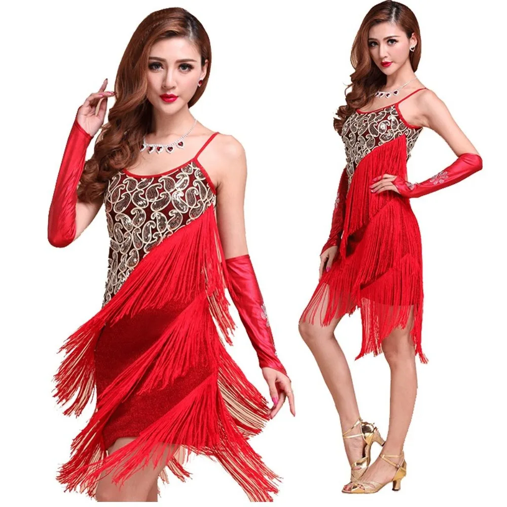5 Yards Latin Fringe Tassel Lace Samba Dance Dress Macrame Single Banded Trimming Lace Polyester 14cm-29CM Long