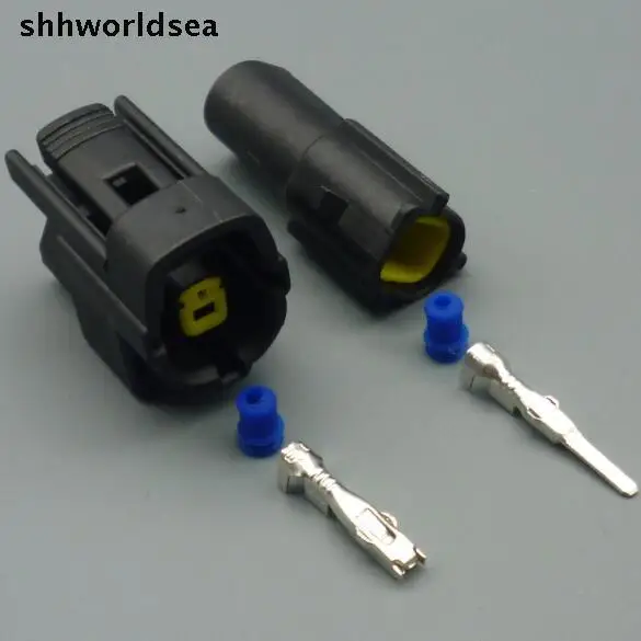 shhworldsea 1 pin  1.8mm female male part of 174877-2 AMPS-0-0174877-2 CA9314-000 auto waterproof cable plug connector