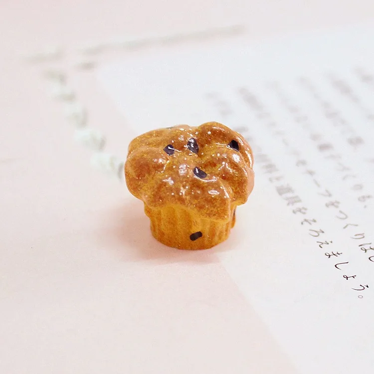 8pcs Breakfast Egg Cake Bread Flatback Resin Crafts For Deco DIY Scrapbook Embellishment Sweets Figurines Miniatures