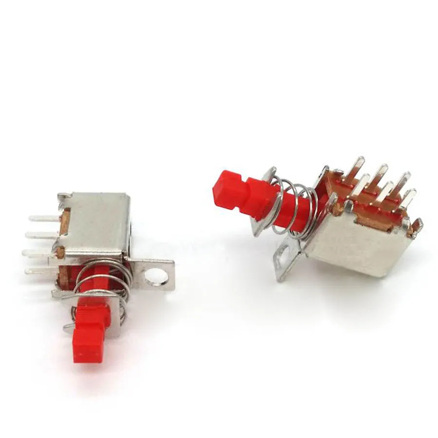 

50pcs Directly key switch A03-01 6pins switch self-locking spring switch for power supplies