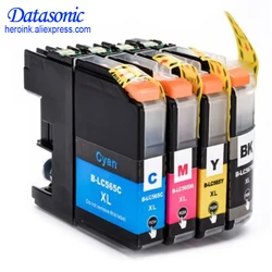 4PCS LC567XL LC565XL Ink Cartridge With Chip Compatible For Brother Printer MFC-J2310 J2510 J3520 J3720