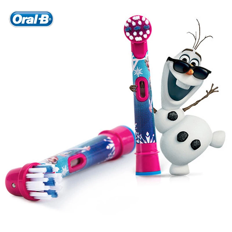 Oral B Children Electric Toothbrush Heads Frozen Utral Soft Tooth Brush Heads Round Brush Heads 4 hedas for 4+ years