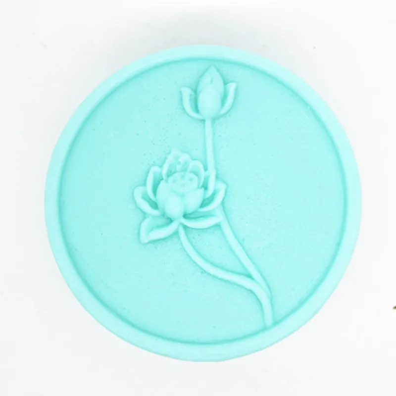 wholesale!!1pcs Two Lotus (C657) Silicone Handmade Soap Mold Crafts DIY Mould