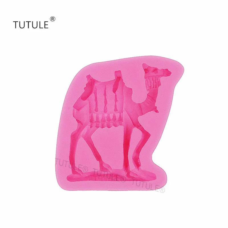 Gadgets- Large desert camels flexible silicone mold for polymer clay, resin, wax, micro-food, candy, cake decorations mold