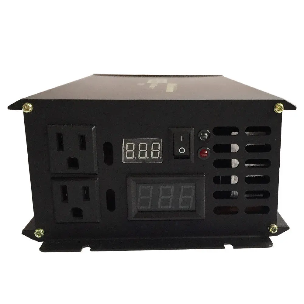 3000W Omvormer 24V naar 220V Zuivere Sinus Omvormer Batterij Voltage Converter 12V/48V DC naar 110/120V/240V AC Afstandsbediening