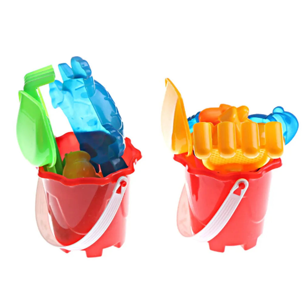 1Set Children Sand Sandbeach Kids Beach Toys Castle Bucket Spade Shovel Rake Water Tools Beach Sand Dune Tool Toys For Children