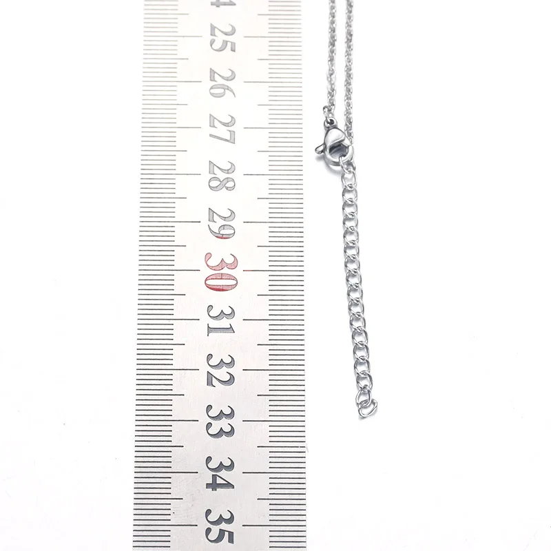 Stainless Steel Snap Button Jewelry Pendant Necklace with Link chain Fit 18mm&12mm Snap Necklace Jewelry Women 2290