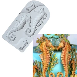 Sea Horse Silicone Mold Sugarcraft Cupcake Baking Mold Fondant Cake Decorating Tools