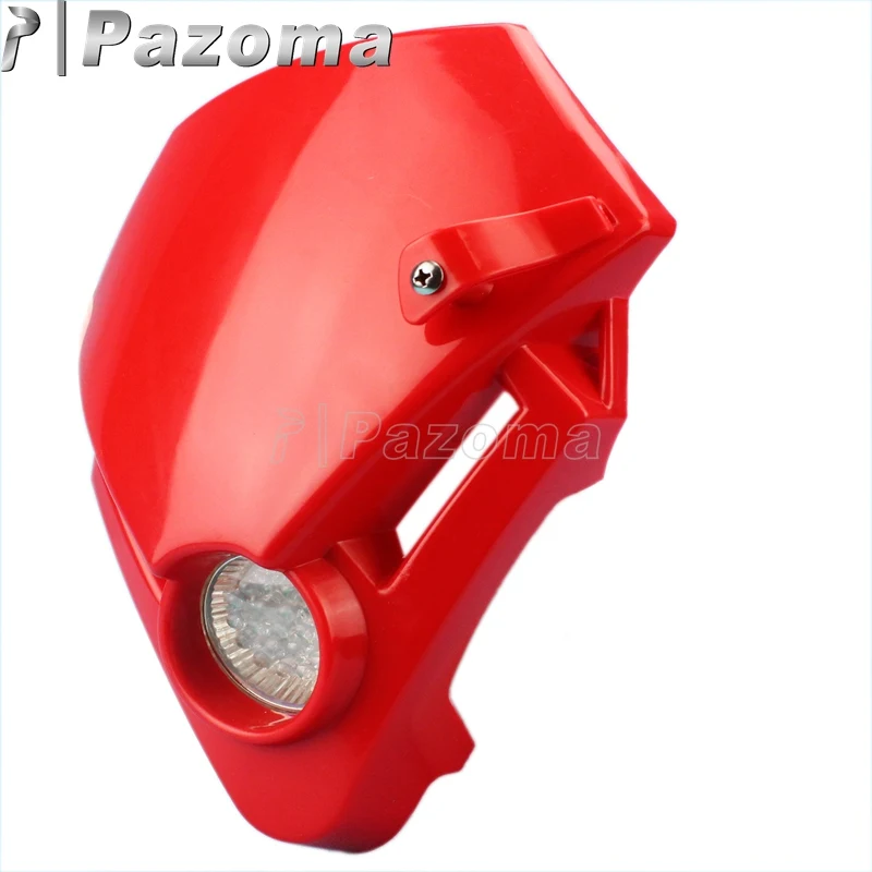 LED Headlight Fairing For Gasgas TXT Pro EC EXC 250 280 300 450 Trial Racing Kawasaki Yamaha GSX ZXR CBR CBF Dirt Bike Headlamp