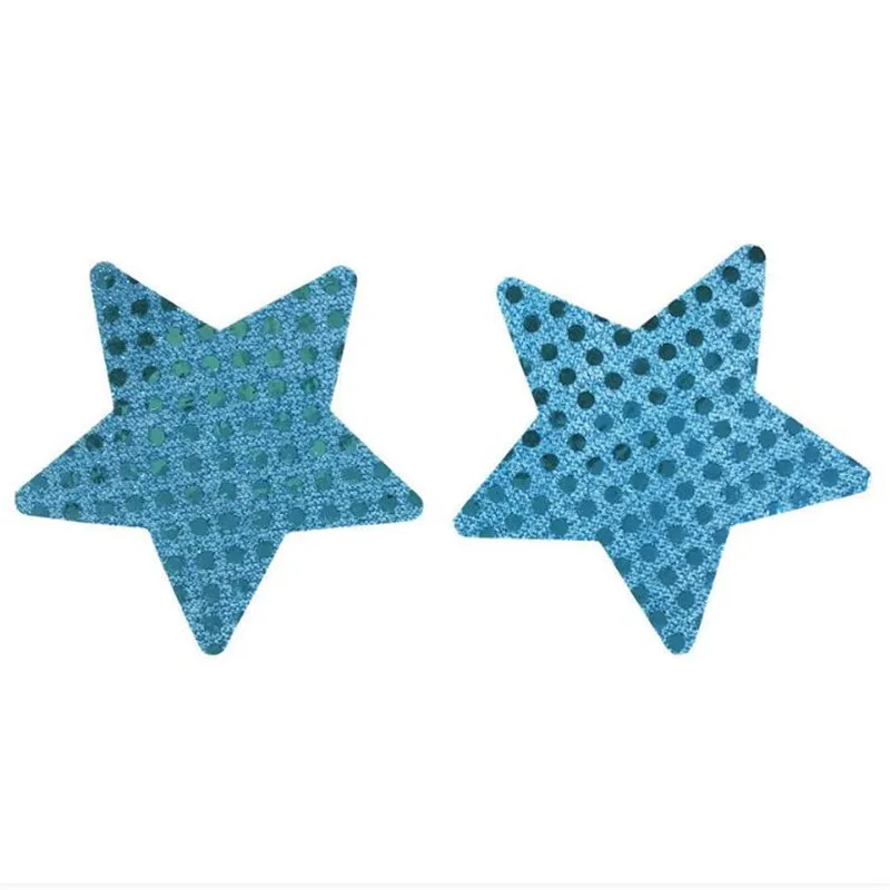 50 Paren/partij Vrouwen Tepel Cover Sexy Pailletten Star Nipple Cover Wegwerp Charm Pasties Zelfklevende Borst Bloemblaadjes