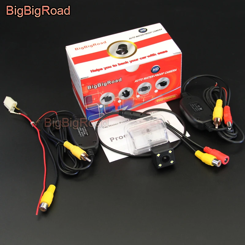 BigBigRoad Car Rear View Parking Camera For Mazda CX-5 CX 5 CX5 2013 2014 with 4 Pins adapter Original Monitor Compatible