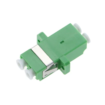 Adaptador óptico dúplex LC SM MM OM3 OM4 APC conector acoplador DX de fibra azul verde gris aqua rosa envío gratis IL 0.2dB 25 uds