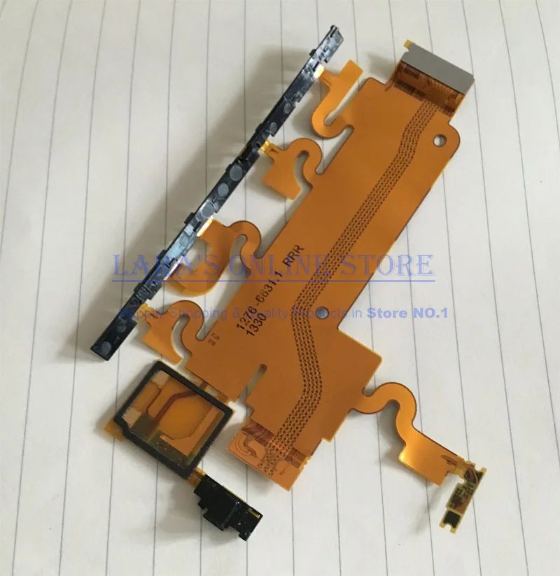 Original Power Volume Button Flex Cable with Microphone Mic Motherboard Main Ribbon for Sony Xperia Z1 L39H C6903