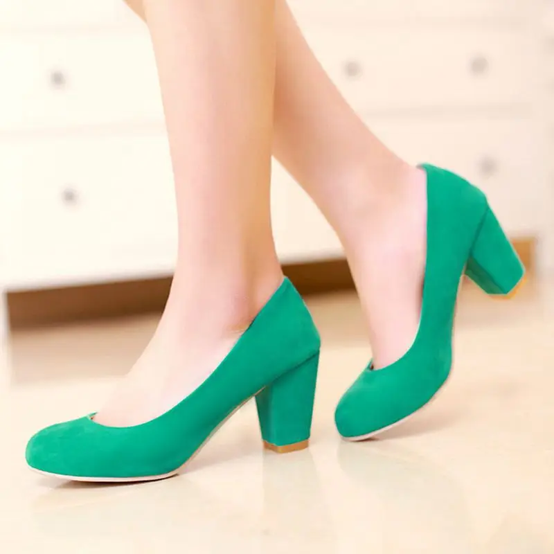 Hot Sale Zapatos Mujer Tacon Big Size 31-47 3 Colour New Spring Autumn Pumps Women Shoes High Heels  Round Toe Party 222-6