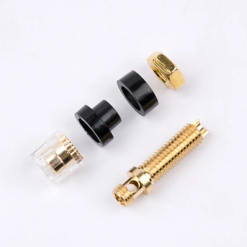 HIFI маленький кристаллический штырь с медным покрытием динамик клемма разъем аудио усилитель посты 6 мм разъем типа банан