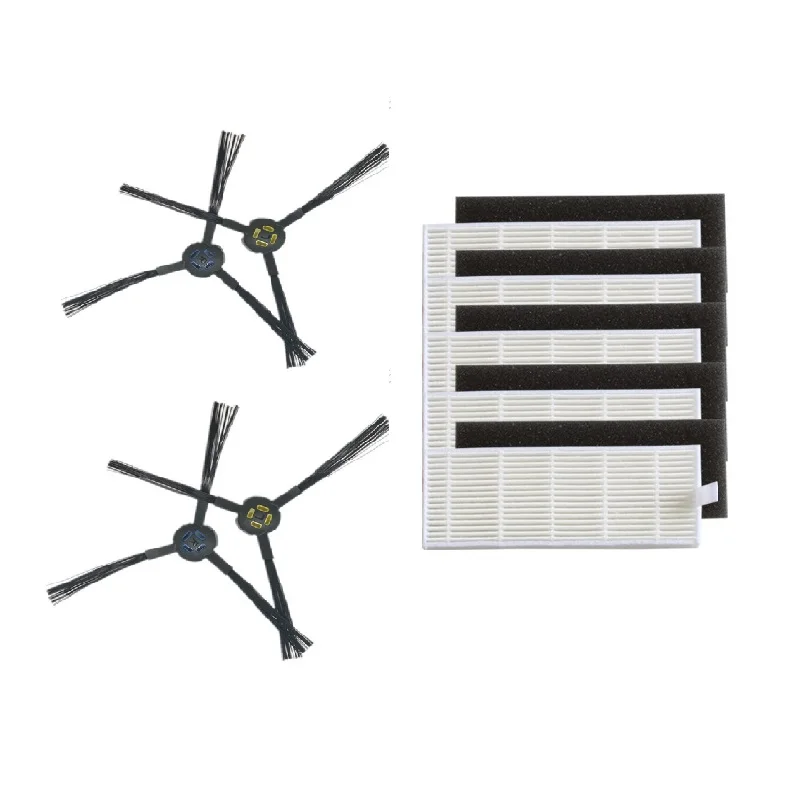 14 ชิ้น/ล็อตหุ่นยนต์เครื่องดูดฝุ่น Hepa filter สำหรับ ILIFE A7 A9s ชิ้นส่วนกรองแปรงด้านข้างหุ่นยนต์เครื่องดูดฝุ่น