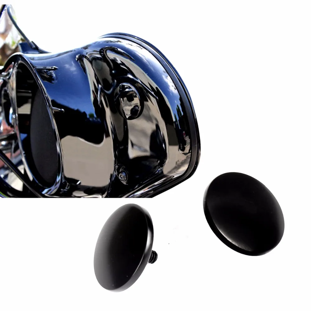 1Pair Choppers Gloss Black Inner Fairing Mirror Plugs for Harley Street Glide FLHX Batwing 1996-2016