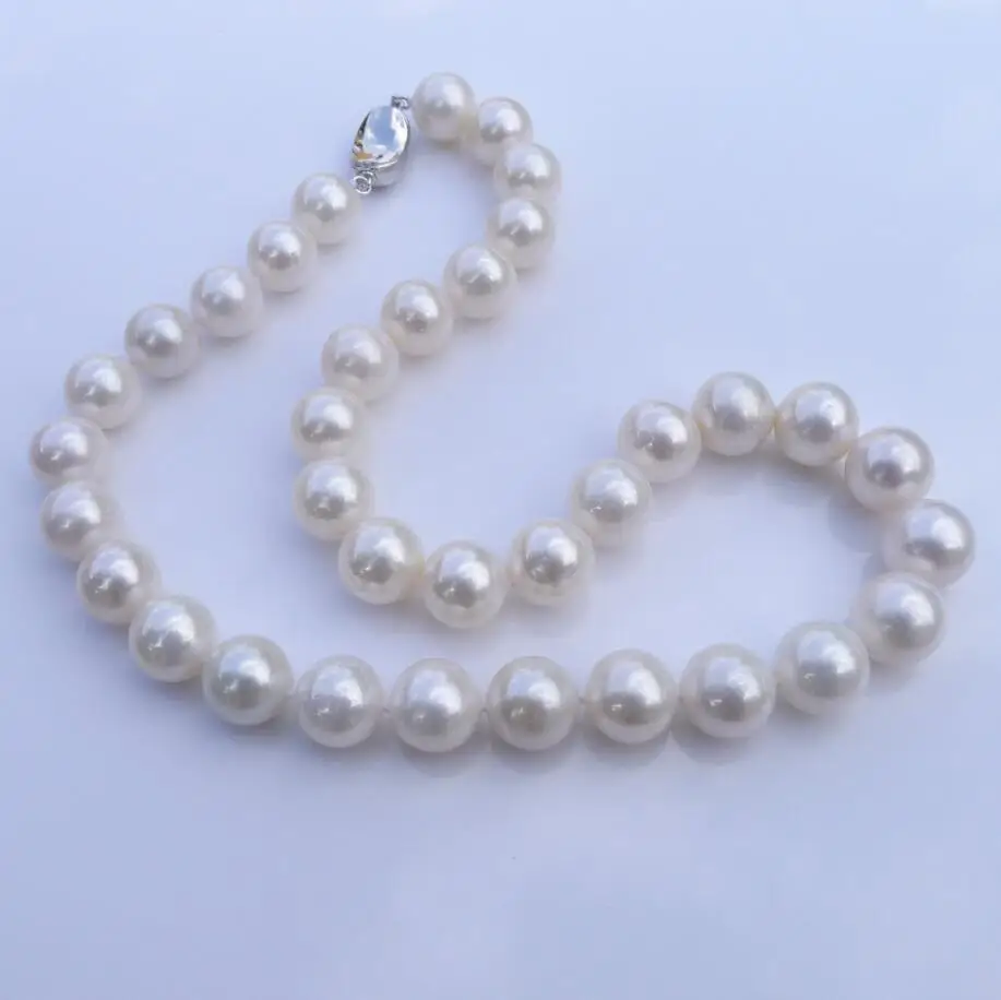 expensive natural pearl sweater FINE jewelry circle close to genuine bright light necklace