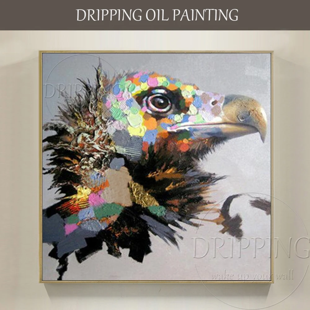 

Artist Hand-painted High Quality Modern Animal Eagle Oil Painting on Canvas Textured Abstract Bird Eagle Oil Painting for Gift